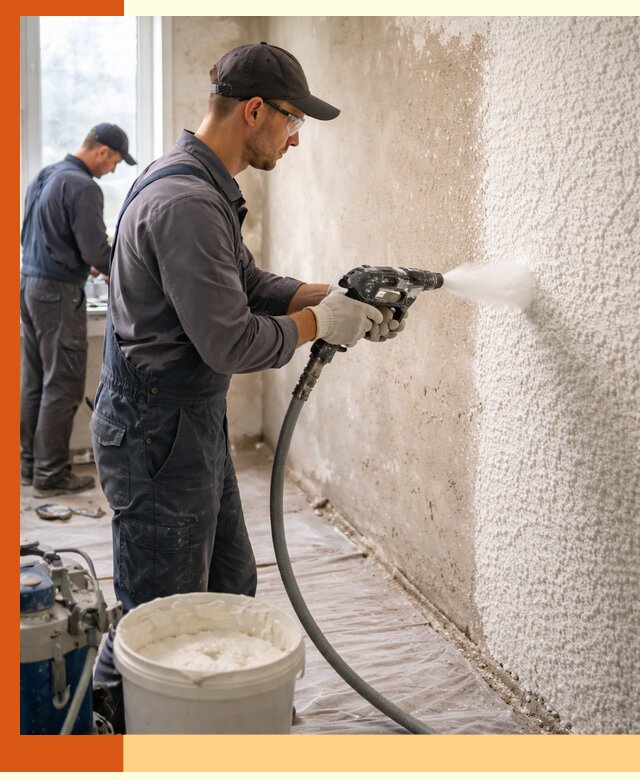 Утепление стен жидкой теплоизоляцией в Ухте для квартир и домов