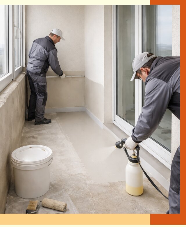 Утепление балкона жидкой теплоизоляцией в Ухте от 5822 руб./м2 | ТепломастерХта