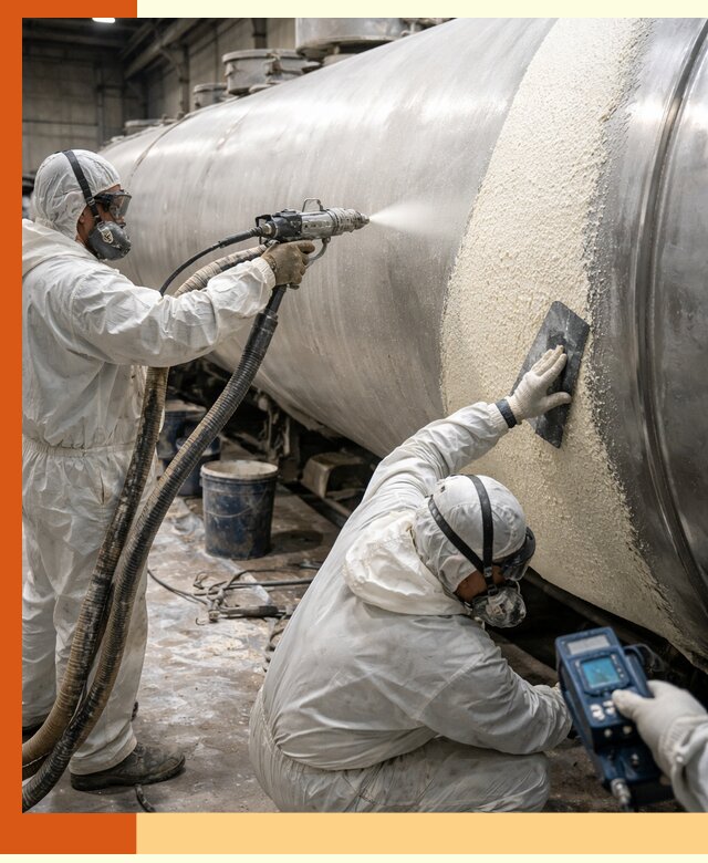 Утепление автоцистерн жидкой теплоизоляцией в Ухте