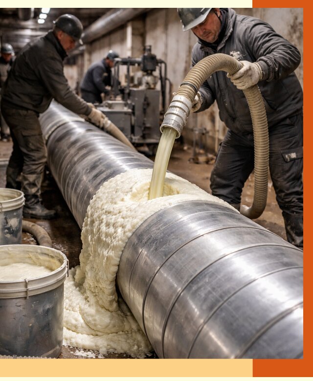 Утепление теплотрассы жидкой теплоизоляцией в Ухте от 4253 руб. | ТепломастерХта