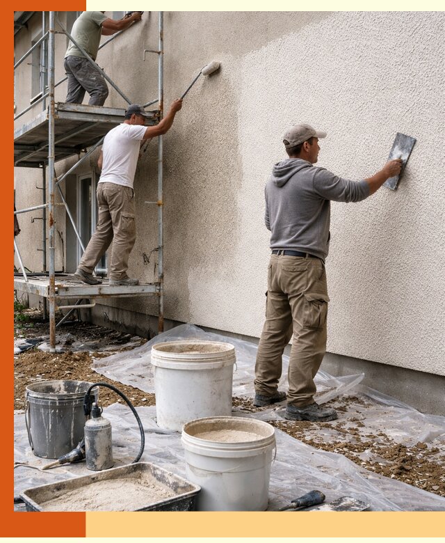 Утепление фасада жидкой пробкой в Ухте