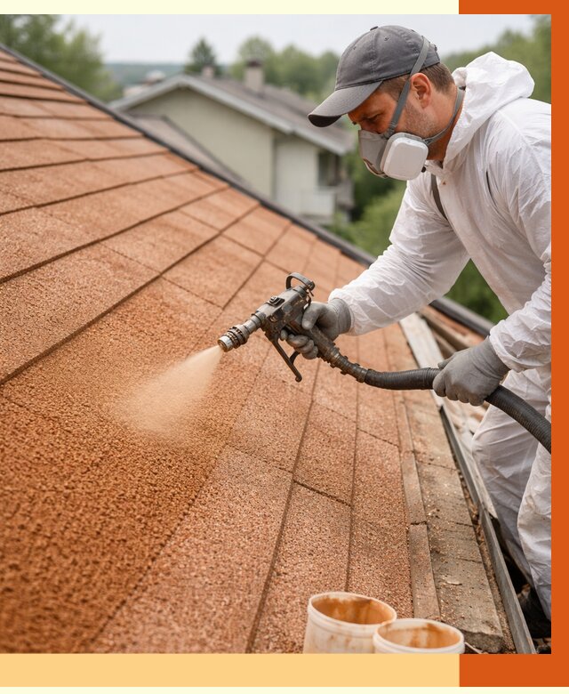 Утепление кровли жидкой пробкой в Ухте от 2734 руб./м² под ключ | ТепломастерХта