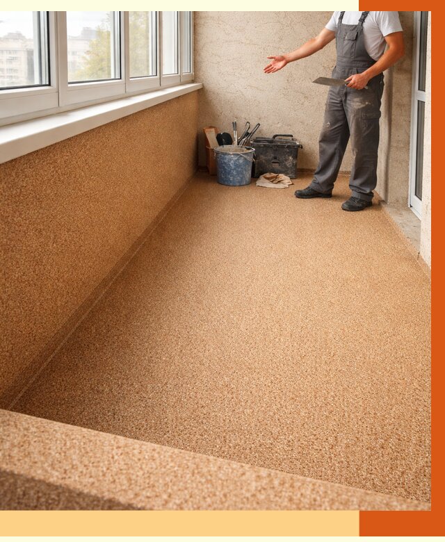 Утепление балкона жидкой пробкой в Ухте от 3696 руб/м² под ключ | ТепломастерХта