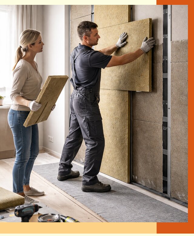 Профессиональная шумоизоляция квартиры в Ухте от 7594 руб. за м2 | ТепломастерХта