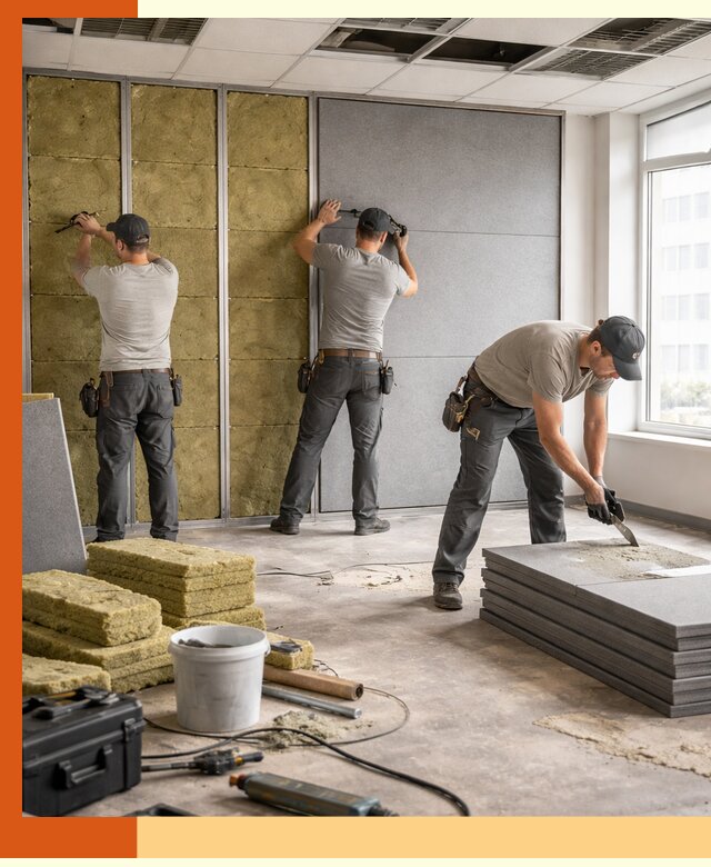 Профессиональная шумоизоляция офисов в Ухте для комфорта сотрудников