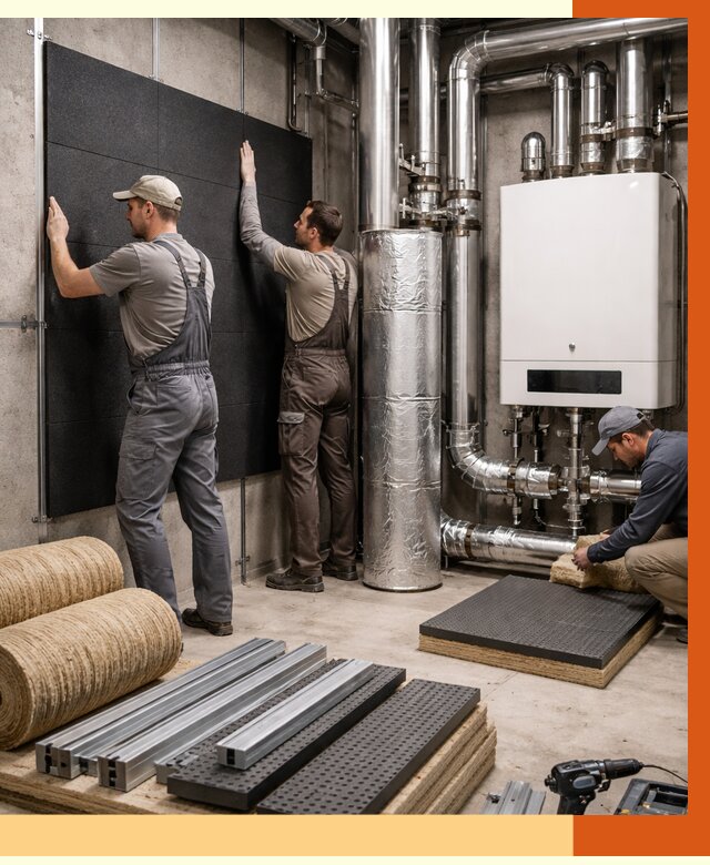 Шумоизоляция котельной в Ухте от 6581 руб. под ключ | Профессиональная звукоизоляция — ТепломастерХта