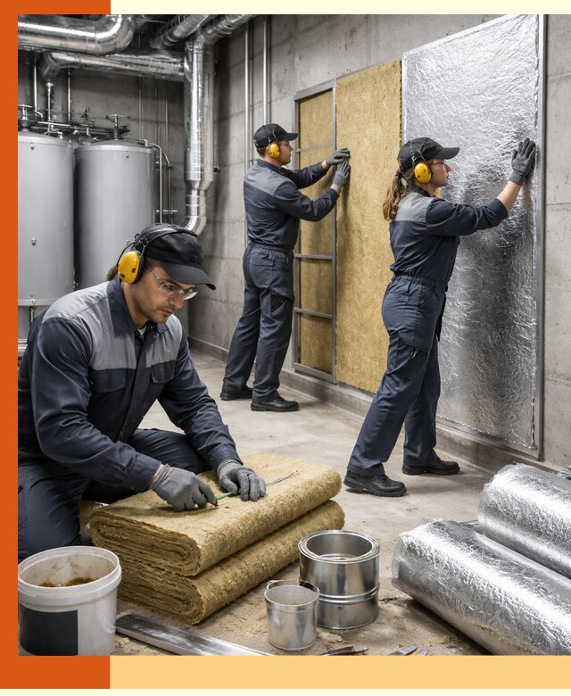 Шумоизоляция котельной в Ухте: профессиональный монтаж и материалы