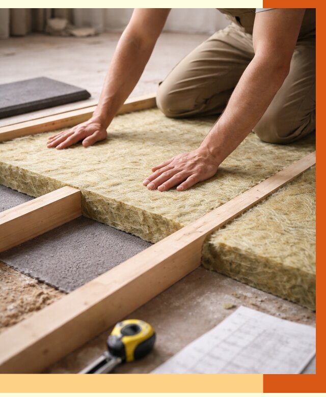 Шумоизоляция пола в Ухте от 1266 руб./м² — профессиональная звукоизоляция | ТепломастерХта