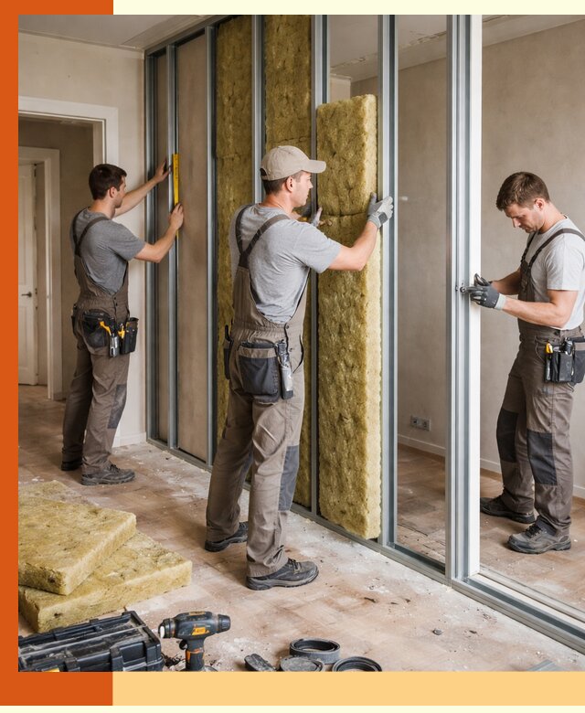 Шумоизоляция межкомнатных перегородок в Ухте эффективно и надёжно