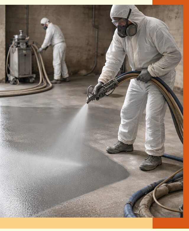 Гидроизоляция полимочевиной в Ухте от 8606 руб/м² — напыление полимерной гидроизоляции | ТепломастерХта