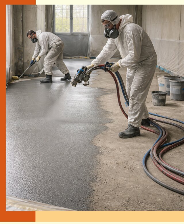 Гидроизоляция полимочевиной полов и конструкций в Ухте