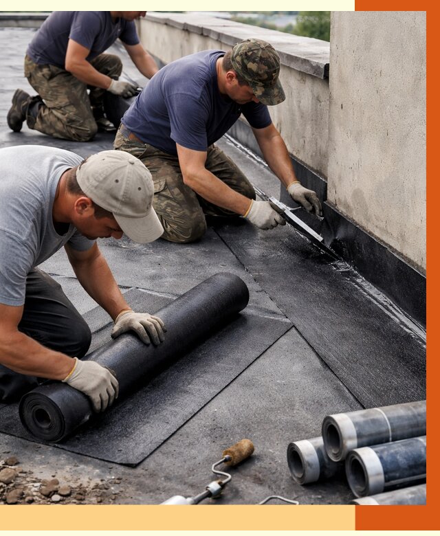 Гидроизоляция кровли в Ухте от 4556 руб. — профессиональная гидроизоляция крыши | ТепломастерХта