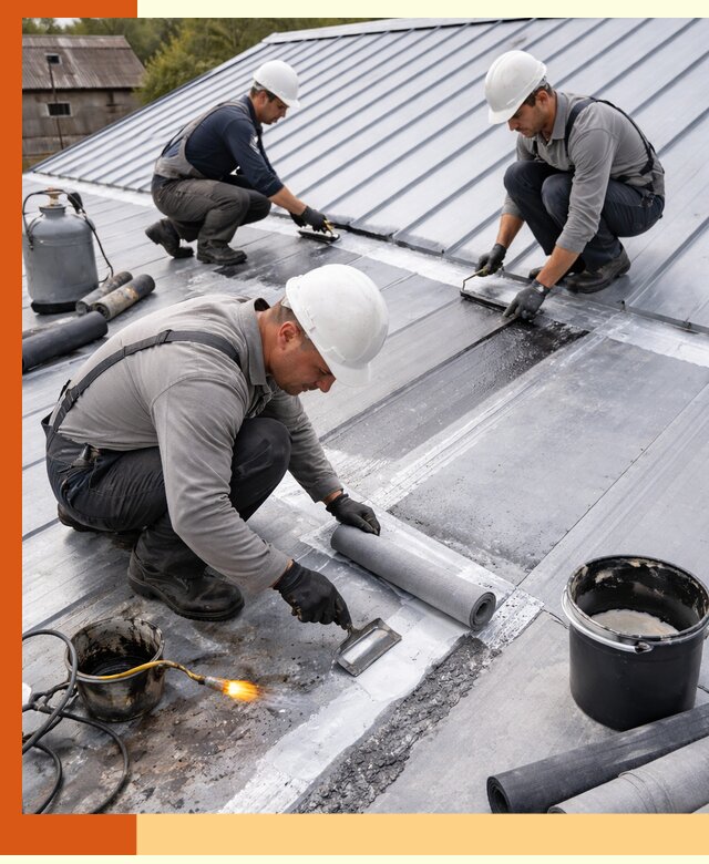 Гидроизоляция металлической кровли с гарантией в Ухте