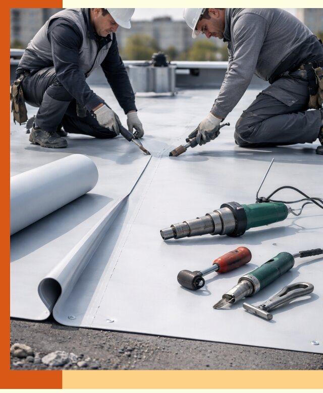 Гидроизоляция мембранной кровли в Ухте: монтаж и ремонт быстро