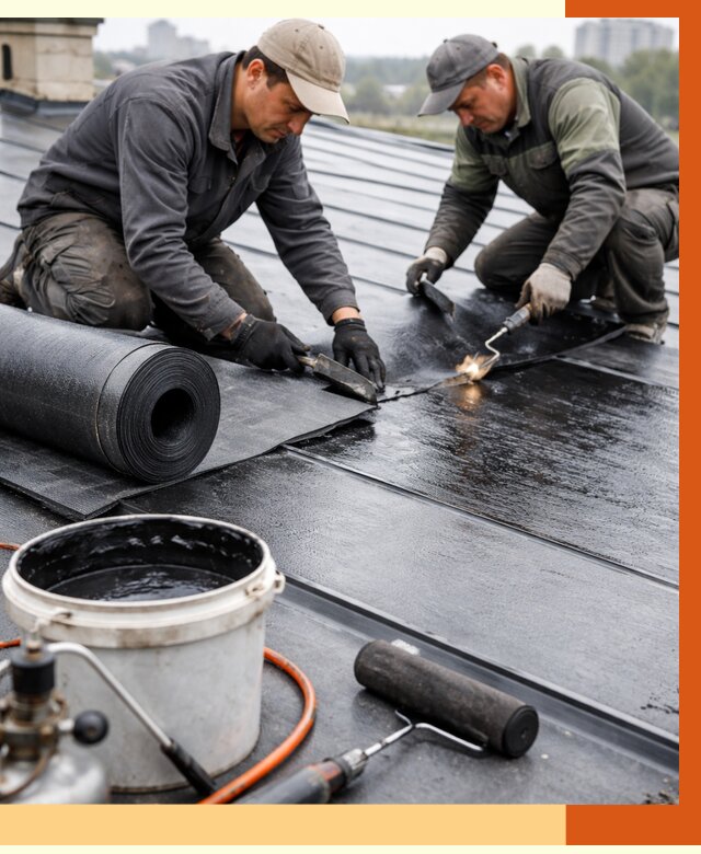 Гидроизоляция фальцевой кровли в Ухте от 7594 руб. под ключ | ТепломастерХта
