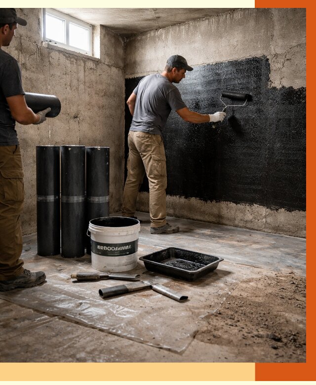 Гидроизоляция подвала в Ухте от 3544 руб. под ключ | Профессионально — ТепломастерХта