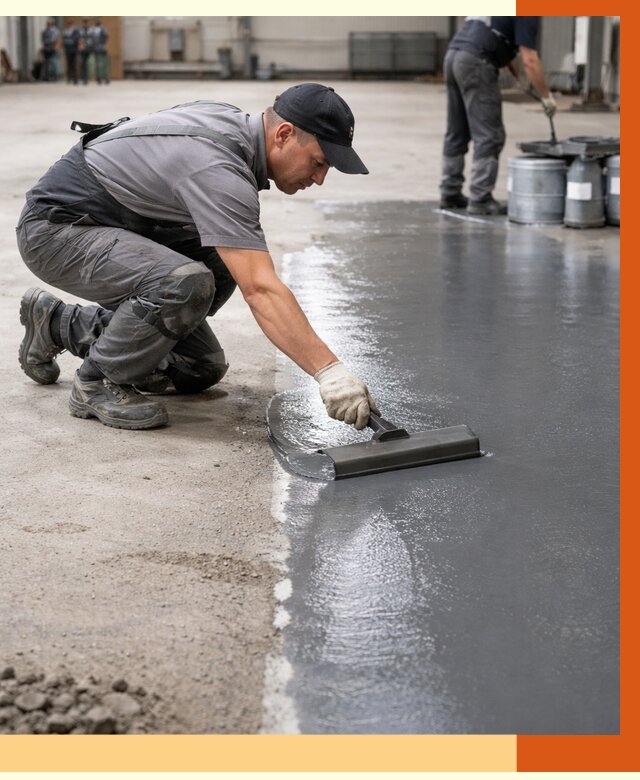 Гидроизоляция промышленного пола в Ухте от 1215 руб./м2 — ТепломастерХта специалисты под ключ