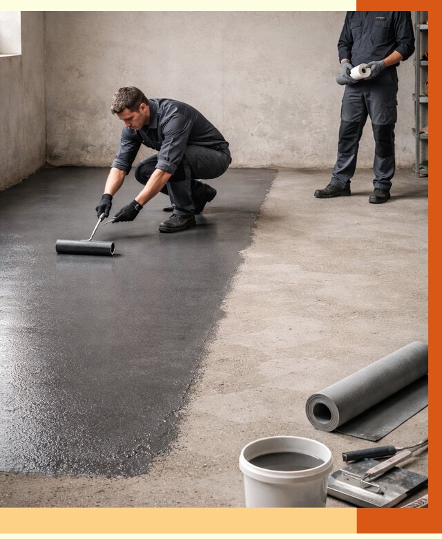 Гидроизоляция гаражного пола в Ухте от 3544 руб./м² — ТепломастерХта профессионально