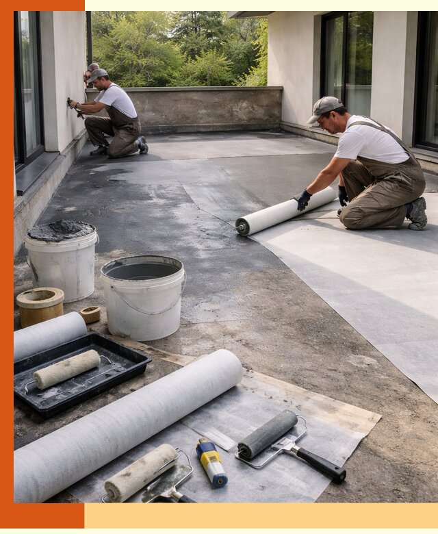 Гидроизоляция террасы в Ухте — надежная защита от влаги и протечек