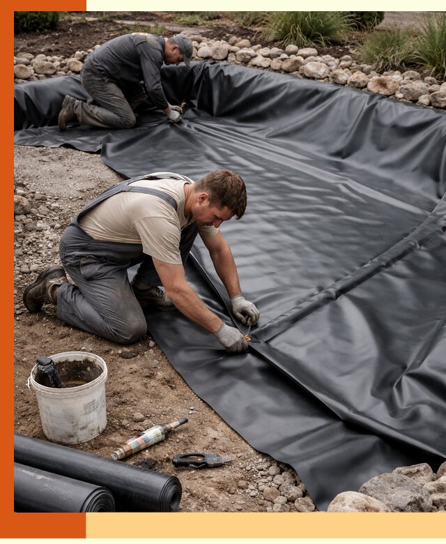 Гидроизоляция пруда в Ухте: надежная защита и герметизация