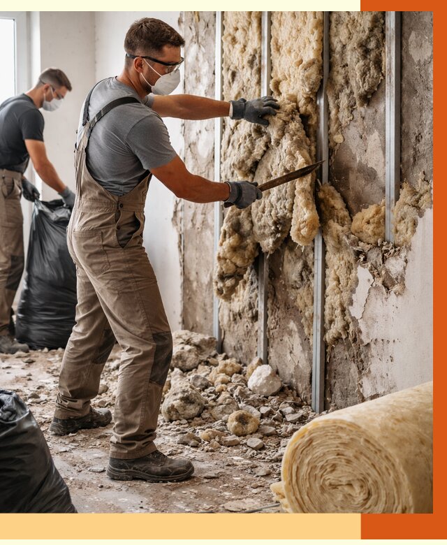 Демонтаж старого утеплителя в Ухте от 3544 руб. — работы под ключ | ТепломастерХта