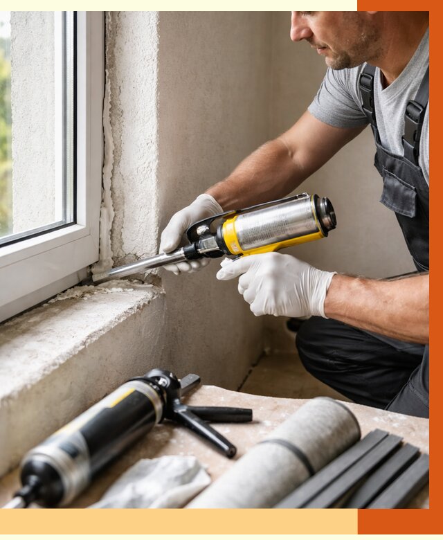 Герметизация стыков и примыканий в Ухте от 1215 руб. под ключ | ТепломастерХта