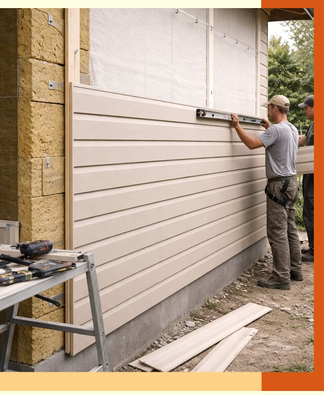 Монтаж сайдинга после утепления в Ухте от 1873 руб. — обшивка и облицовка | ТепломастерХта