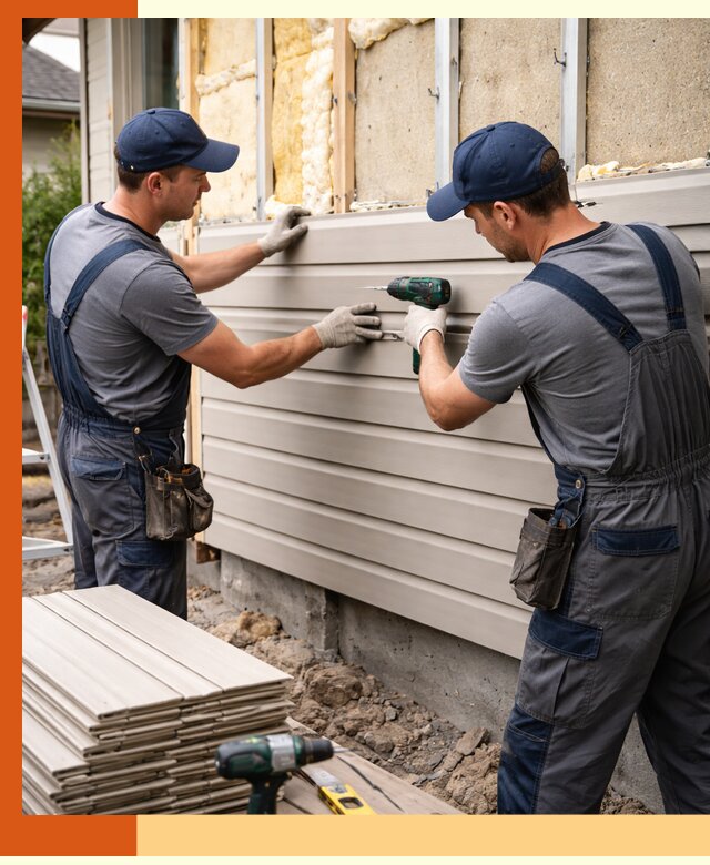 Монтаж сайдинга после утепления в Ухте качественно и надежно